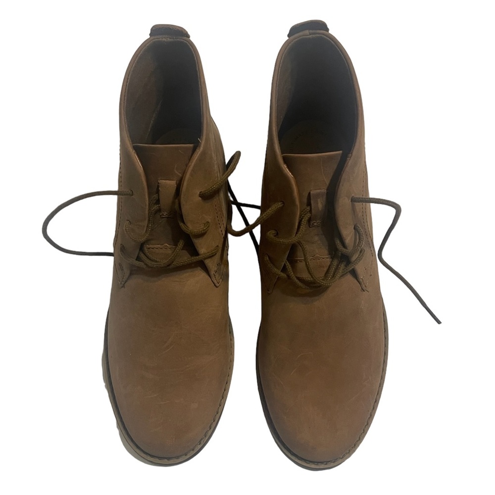 Clarks Brown Leather Booties